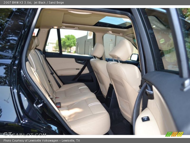Jet Black / Sand Beige 2007 BMW X3 3.0si