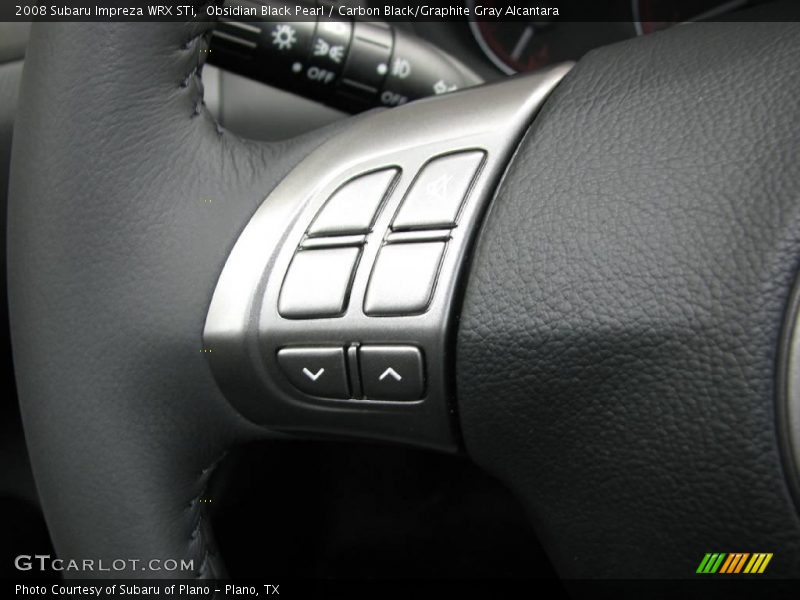 Obsidian Black Pearl / Carbon Black/Graphite Gray Alcantara 2008 Subaru Impreza WRX STi