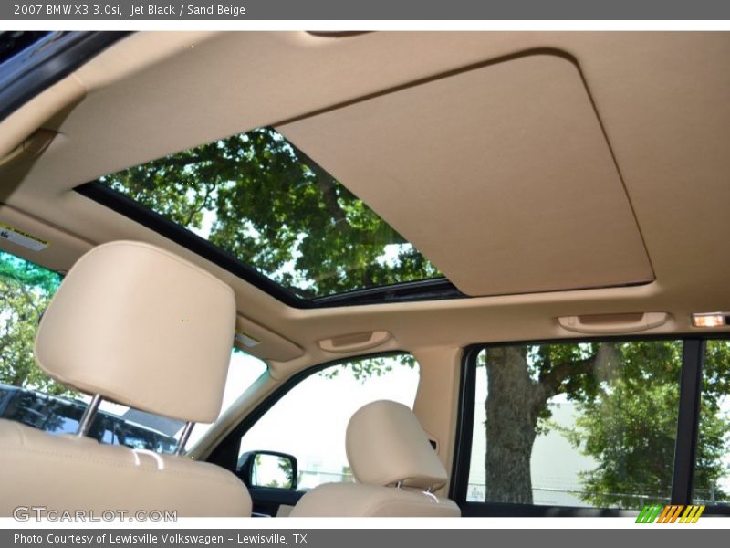 Jet Black / Sand Beige 2007 BMW X3 3.0si