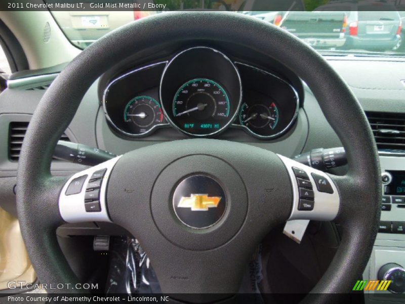Gold Mist Metallic / Ebony 2011 Chevrolet Malibu LT