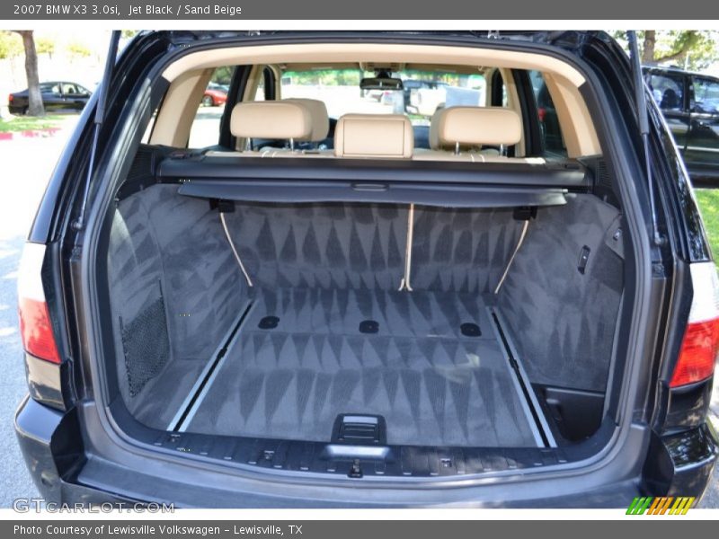 Jet Black / Sand Beige 2007 BMW X3 3.0si