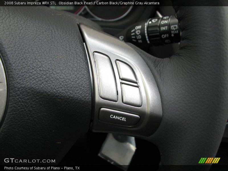 Obsidian Black Pearl / Carbon Black/Graphite Gray Alcantara 2008 Subaru Impreza WRX STi