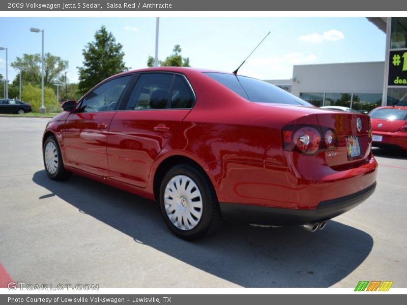 Salsa Red / Anthracite 2009 Volkswagen Jetta S Sedan