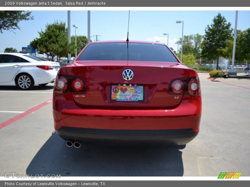 Salsa Red / Anthracite 2009 Volkswagen Jetta S Sedan