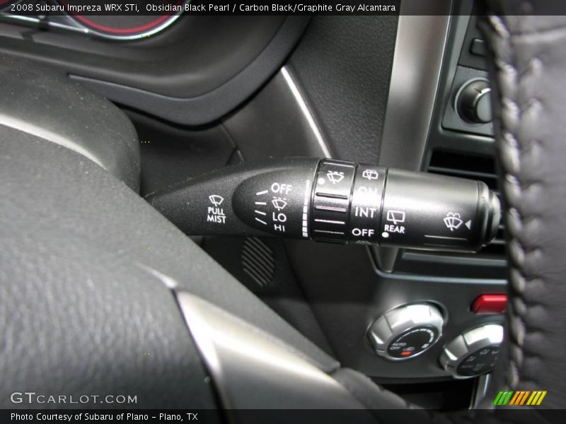 Obsidian Black Pearl / Carbon Black/Graphite Gray Alcantara 2008 Subaru Impreza WRX STi