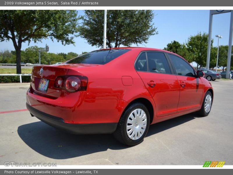 Salsa Red / Anthracite 2009 Volkswagen Jetta S Sedan