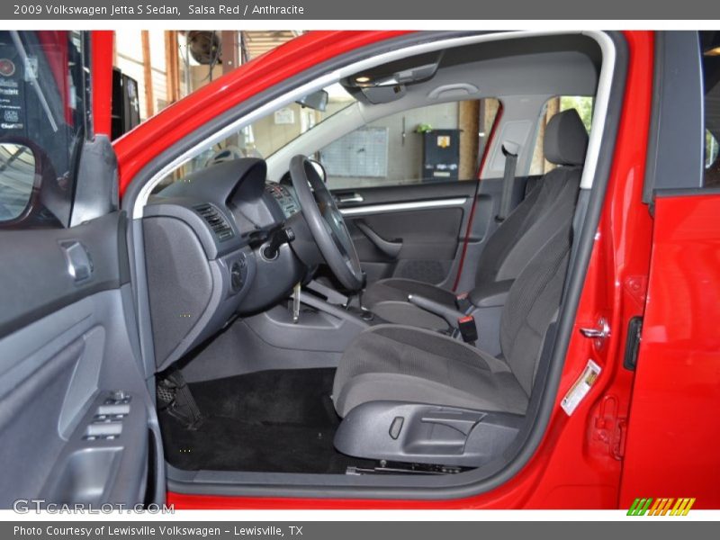  2009 Jetta S Sedan Anthracite Interior