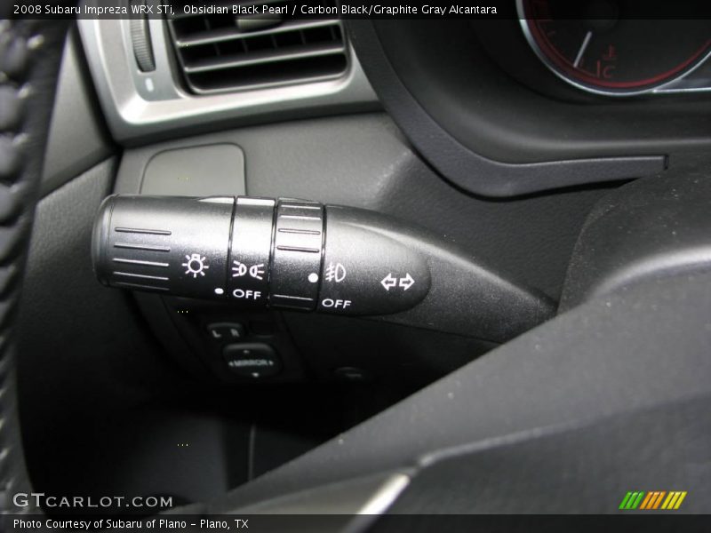 Obsidian Black Pearl / Carbon Black/Graphite Gray Alcantara 2008 Subaru Impreza WRX STi