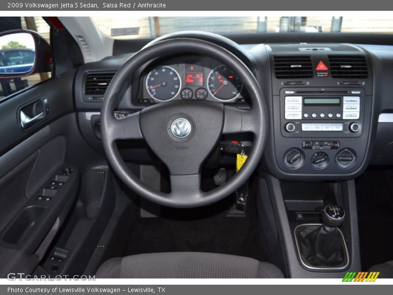 Dashboard of 2009 Jetta S Sedan