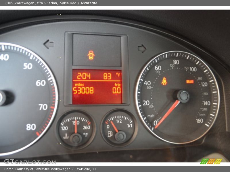  2009 Jetta S Sedan S Sedan Gauges