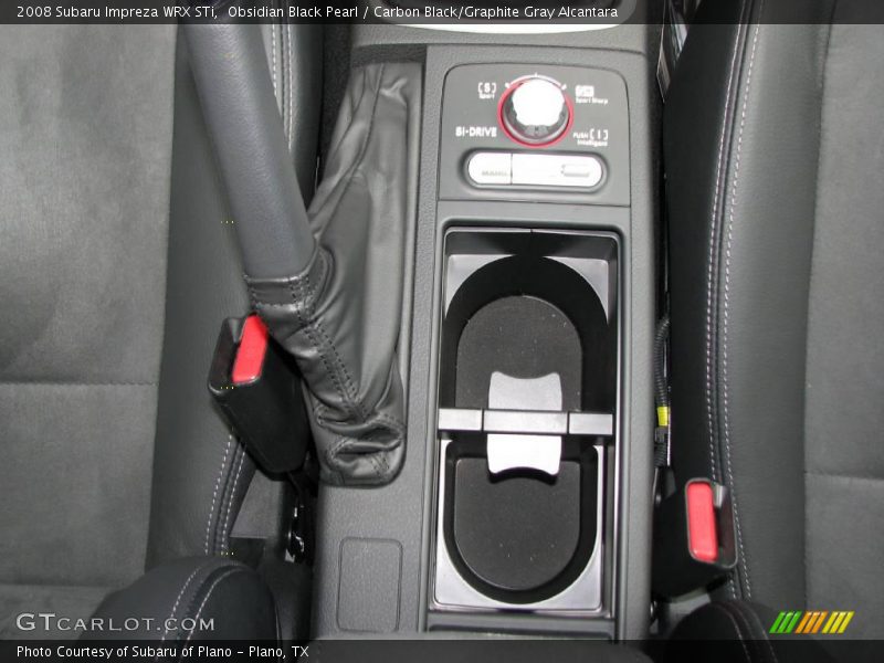 Obsidian Black Pearl / Carbon Black/Graphite Gray Alcantara 2008 Subaru Impreza WRX STi