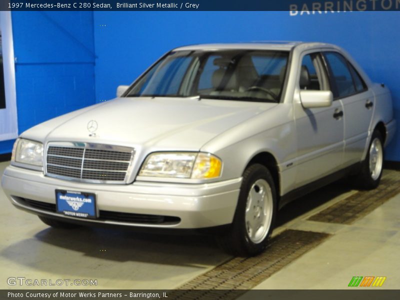 Brilliant Silver Metallic / Grey 1997 Mercedes-Benz C 280 Sedan