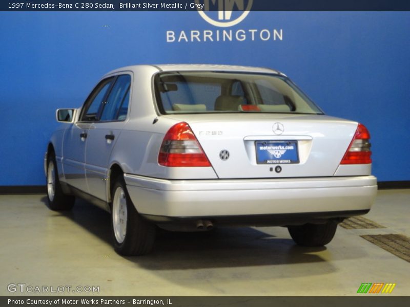 Brilliant Silver Metallic / Grey 1997 Mercedes-Benz C 280 Sedan