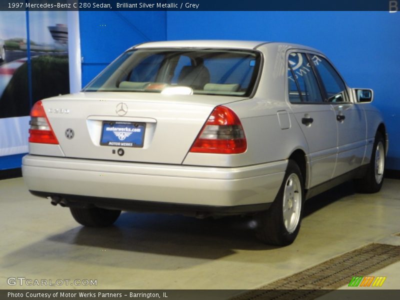 Brilliant Silver Metallic / Grey 1997 Mercedes-Benz C 280 Sedan