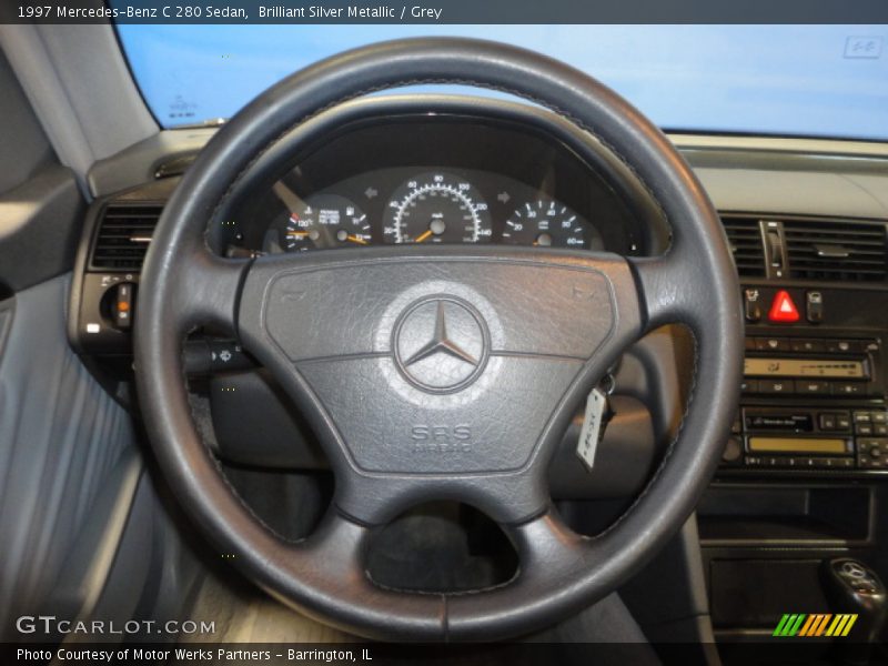Brilliant Silver Metallic / Grey 1997 Mercedes-Benz C 280 Sedan