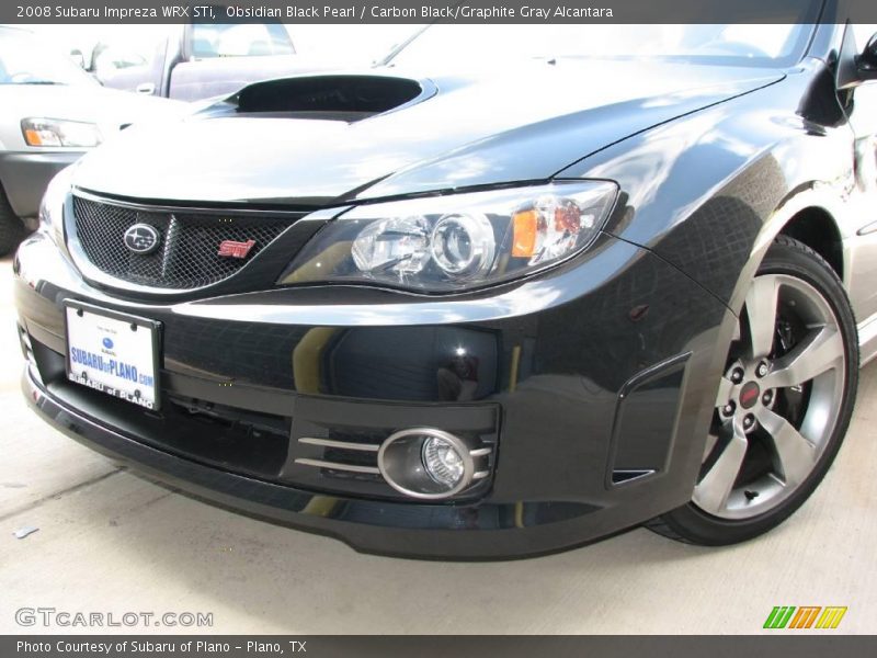 Obsidian Black Pearl / Carbon Black/Graphite Gray Alcantara 2008 Subaru Impreza WRX STi