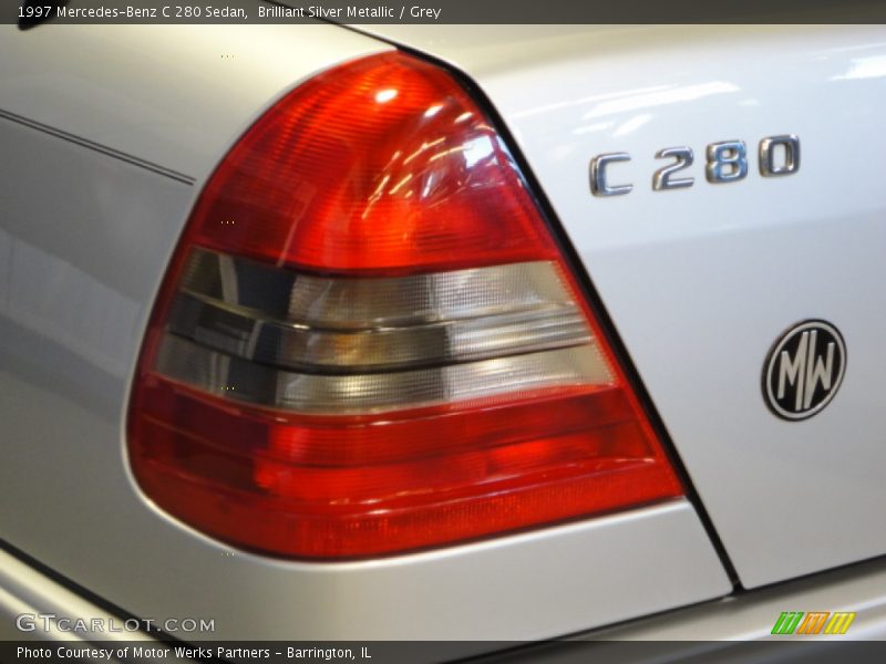 Brilliant Silver Metallic / Grey 1997 Mercedes-Benz C 280 Sedan
