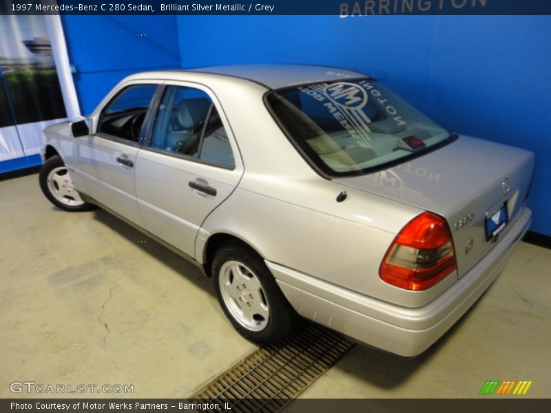 Brilliant Silver Metallic / Grey 1997 Mercedes-Benz C 280 Sedan