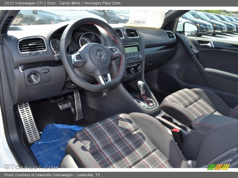 Candy White / Interlagos Plaid Cloth 2013 Volkswagen GTI 2 Door