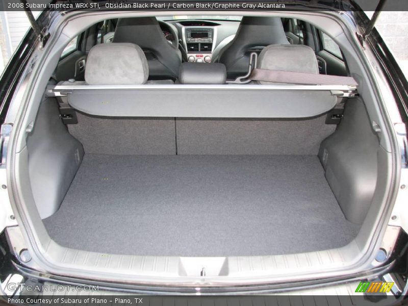 Obsidian Black Pearl / Carbon Black/Graphite Gray Alcantara 2008 Subaru Impreza WRX STi