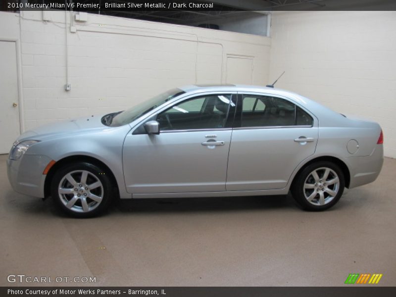 Brilliant Silver Metallic / Dark Charcoal 2010 Mercury Milan V6 Premier