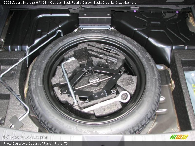 Obsidian Black Pearl / Carbon Black/Graphite Gray Alcantara 2008 Subaru Impreza WRX STi