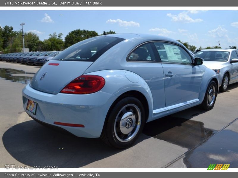 Denim Blue / Titan Black 2013 Volkswagen Beetle 2.5L