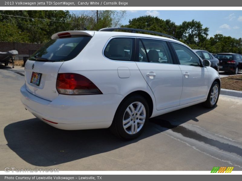 Candy White / Cornsilk Beige 2013 Volkswagen Jetta TDI SportWagen