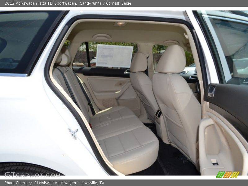 Candy White / Cornsilk Beige 2013 Volkswagen Jetta TDI SportWagen