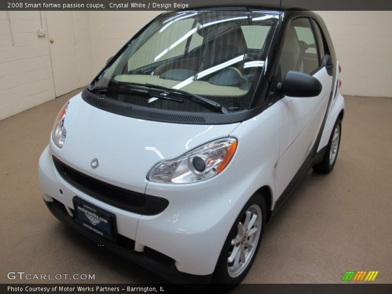 Crystal White / Design Beige 2008 Smart fortwo passion coupe