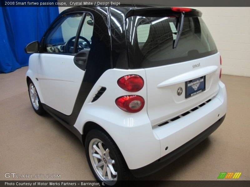 Crystal White / Design Beige 2008 Smart fortwo passion coupe