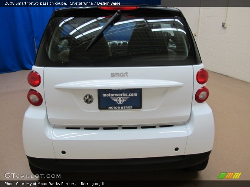 Crystal White / Design Beige 2008 Smart fortwo passion coupe