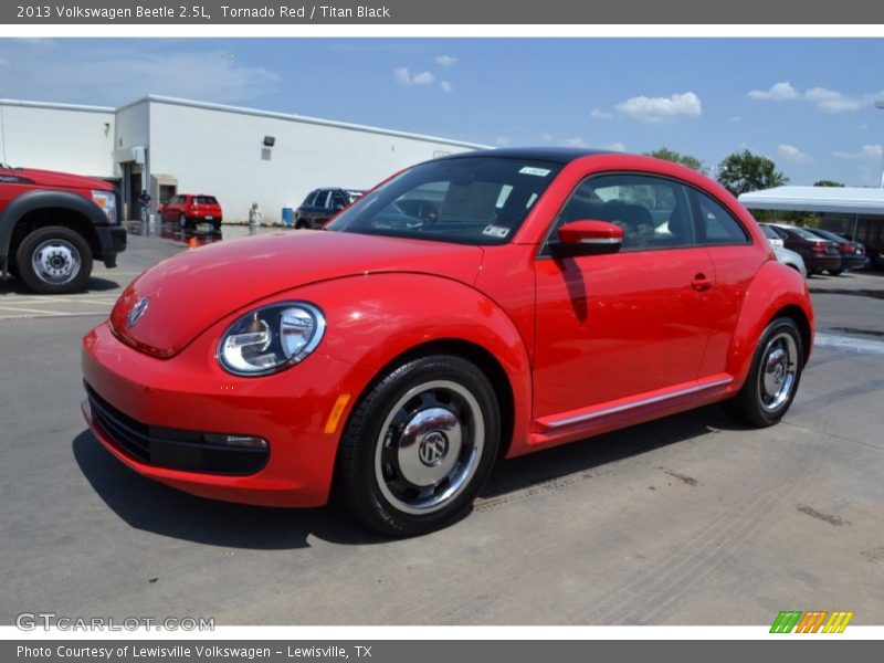 Tornado Red / Titan Black 2013 Volkswagen Beetle 2.5L