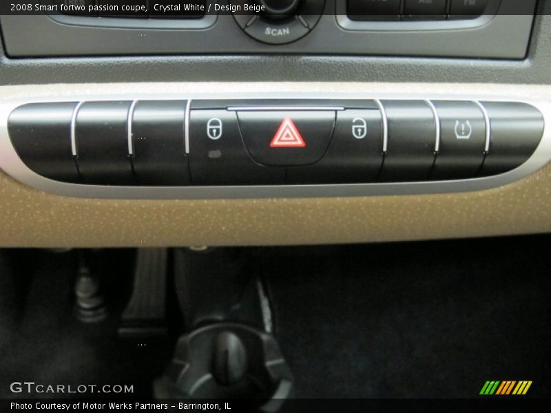 Controls of 2008 fortwo passion coupe