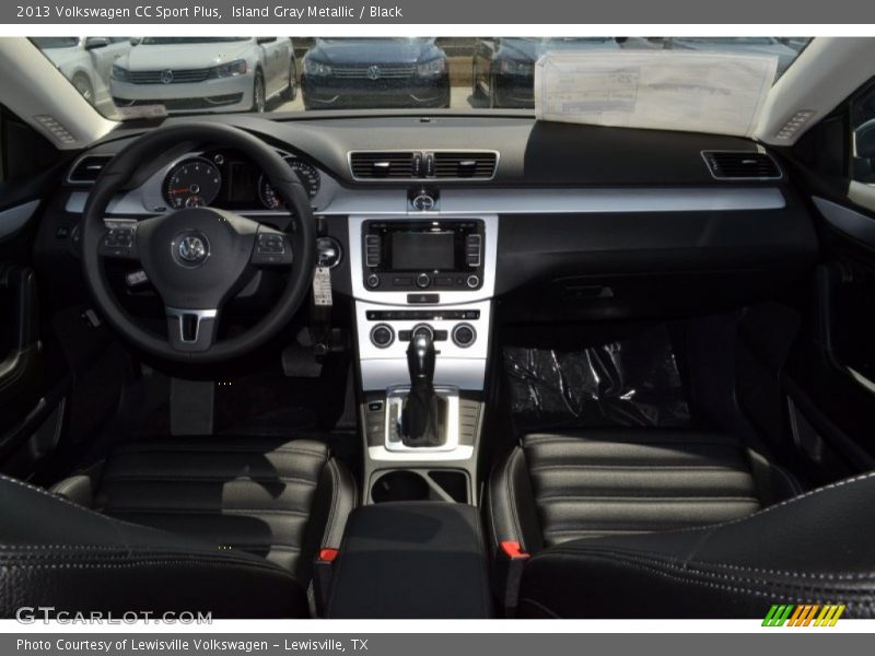 Island Gray Metallic / Black 2013 Volkswagen CC Sport Plus