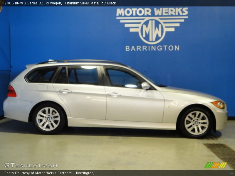 Titanium Silver Metallic / Black 2006 BMW 3 Series 325xi Wagon