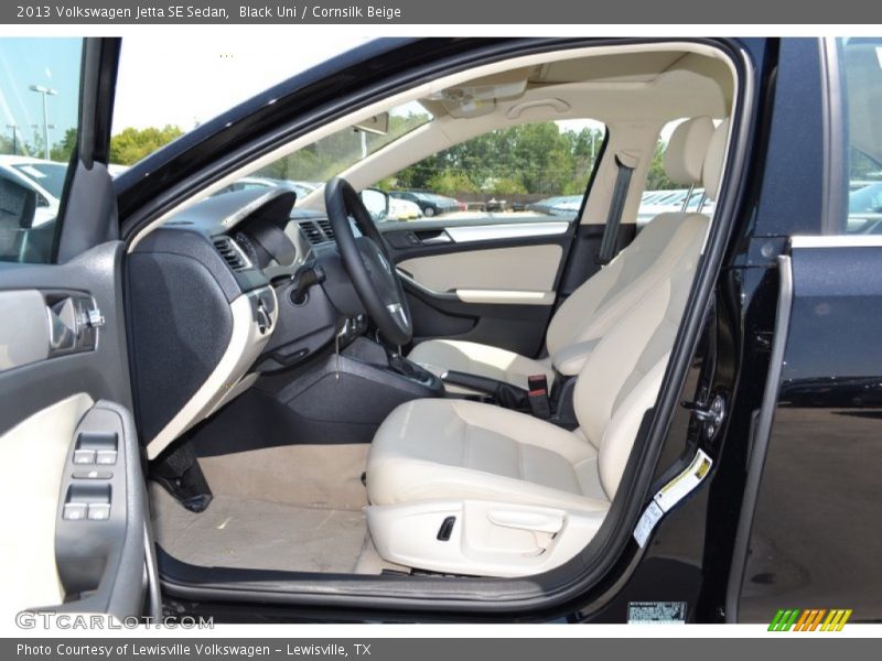 Black Uni / Cornsilk Beige 2013 Volkswagen Jetta SE Sedan