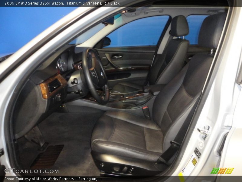 Titanium Silver Metallic / Black 2006 BMW 3 Series 325xi Wagon