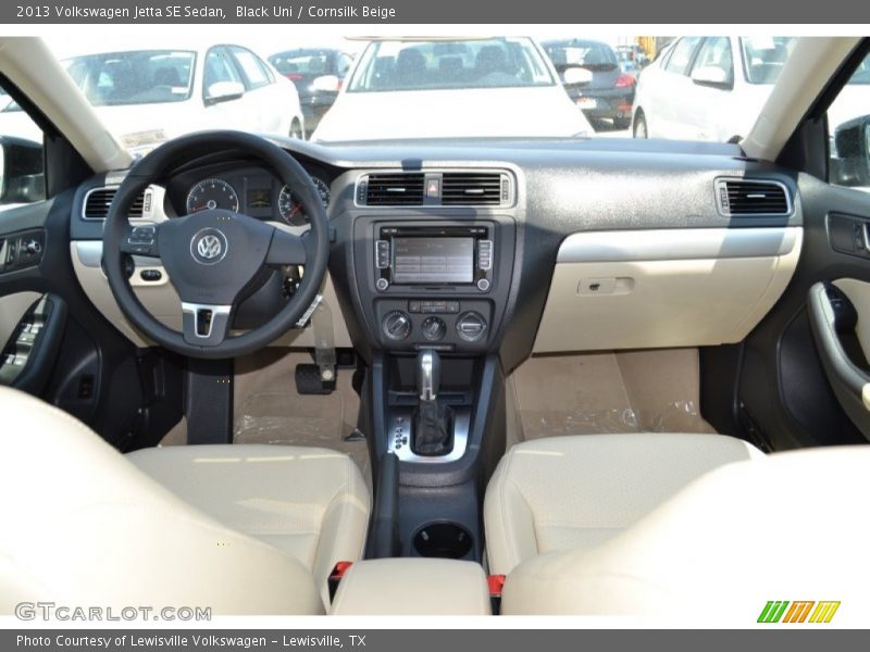 Black Uni / Cornsilk Beige 2013 Volkswagen Jetta SE Sedan