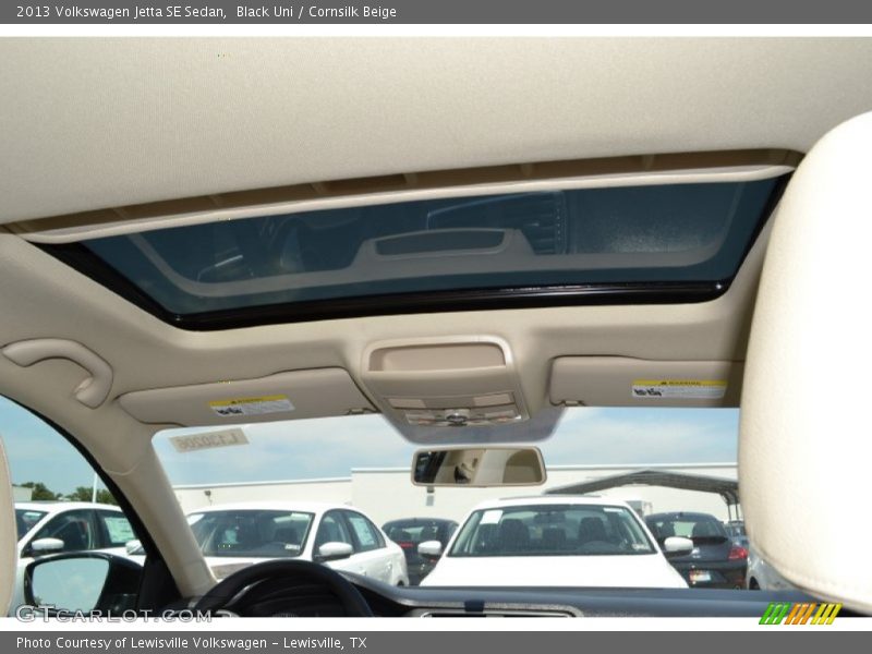 Black Uni / Cornsilk Beige 2013 Volkswagen Jetta SE Sedan