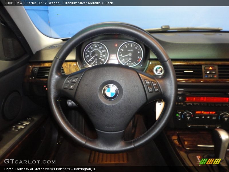 Titanium Silver Metallic / Black 2006 BMW 3 Series 325xi Wagon