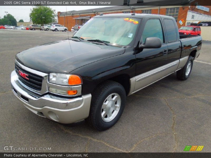 Onyx Black / Neutral 2005 GMC Sierra 1500 SLT Extended Cab 4x4