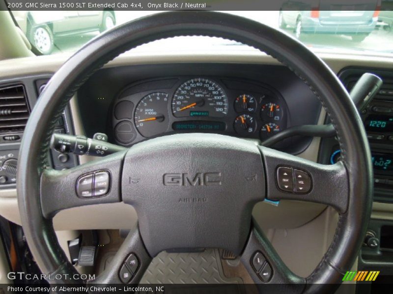 Onyx Black / Neutral 2005 GMC Sierra 1500 SLT Extended Cab 4x4