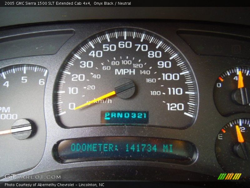 Onyx Black / Neutral 2005 GMC Sierra 1500 SLT Extended Cab 4x4