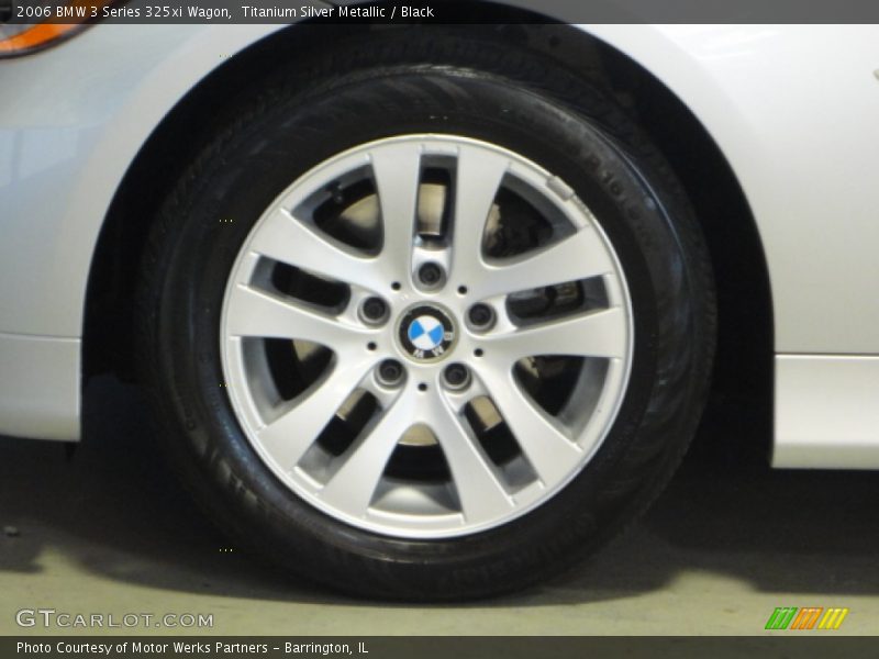 Titanium Silver Metallic / Black 2006 BMW 3 Series 325xi Wagon