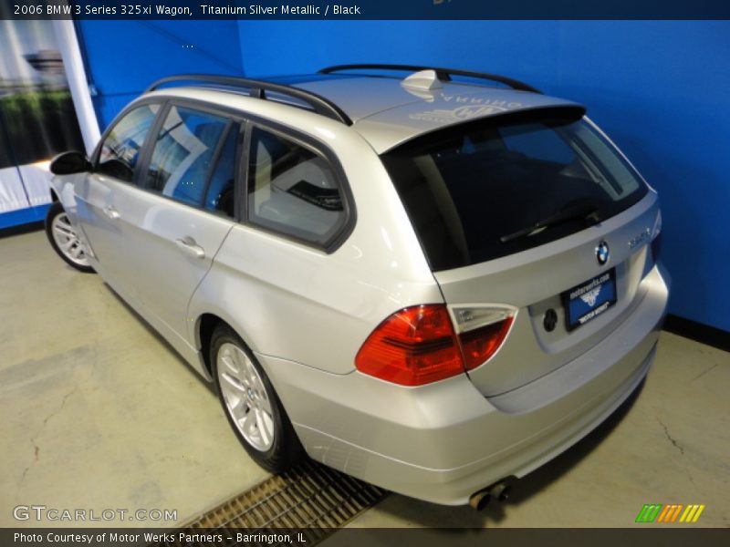 Titanium Silver Metallic / Black 2006 BMW 3 Series 325xi Wagon