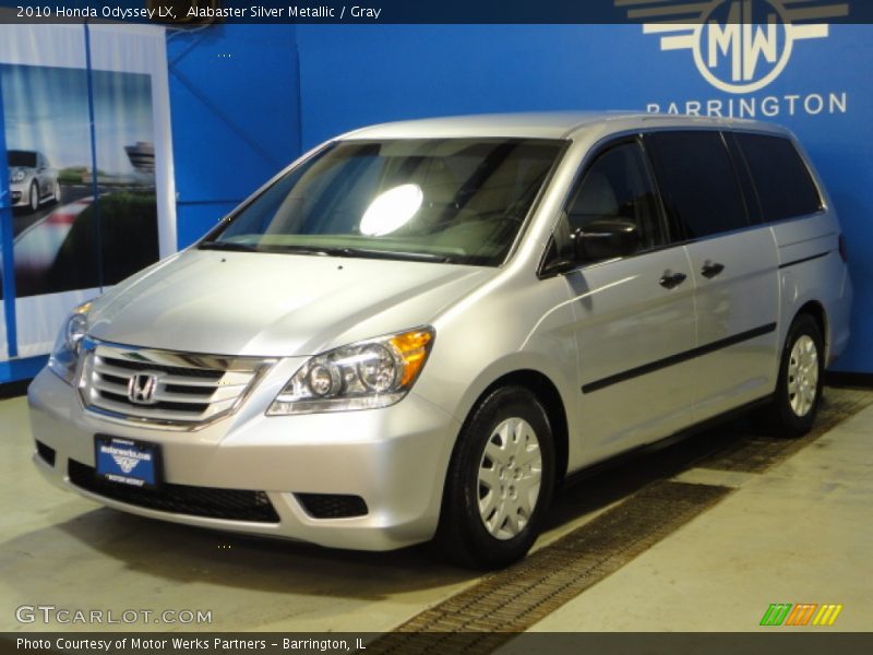 Alabaster Silver Metallic / Gray 2010 Honda Odyssey LX