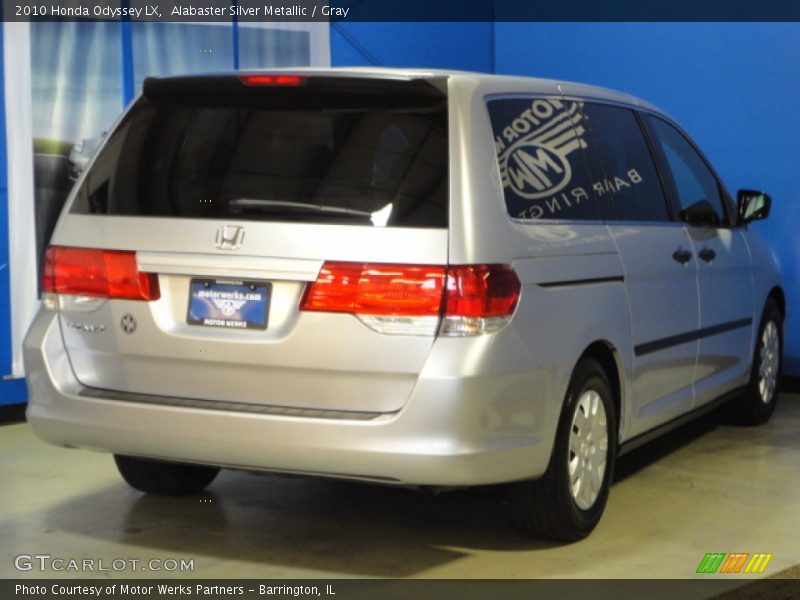 Alabaster Silver Metallic / Gray 2010 Honda Odyssey LX