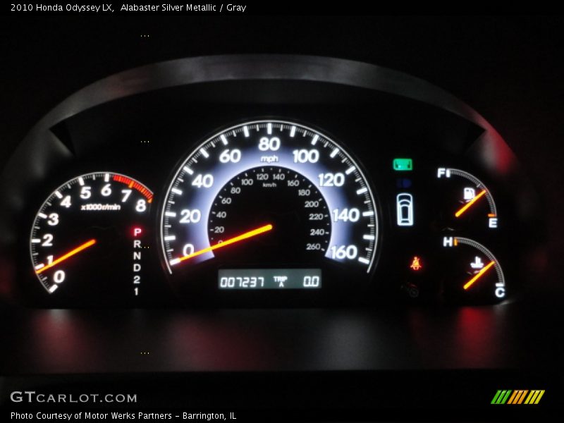 Alabaster Silver Metallic / Gray 2010 Honda Odyssey LX