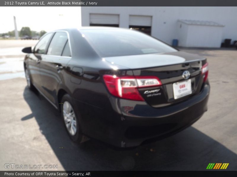 Attitude Black Metallic / Ivory 2012 Toyota Camry LE